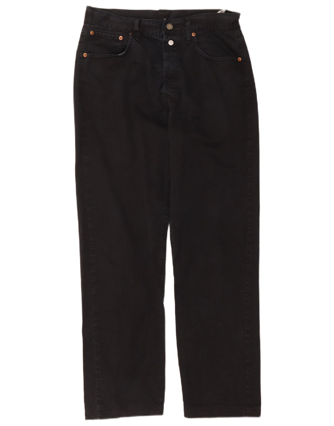 Replay Mens Straight Jeans W33 L32 Black Cotton