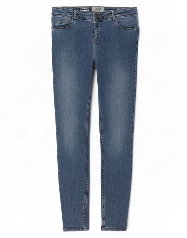 Fat Face Womens Jegging Skinny Jeans UK 12 Medium W30 L30 Blue Cotton