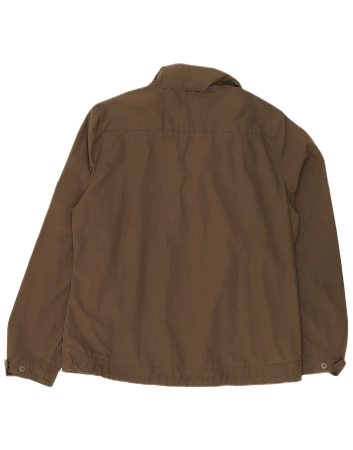 JACK WOLFSKIN Γυναικείο τζάκετ αντιανεμικό UK 14/16 Μεγάλο χακί πολυεστέρας