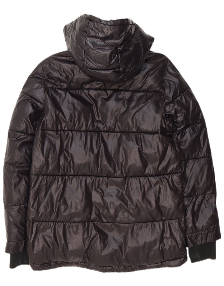 Michael Kors Herren-Jacke mit Kapuze, gepolstert, UK 38, Mittelschwarz, Polyester