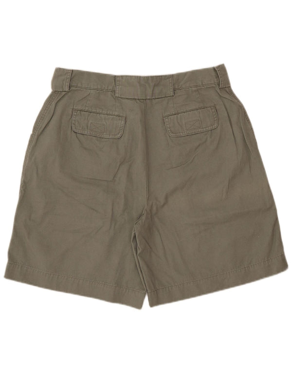 Pantaloncini cargo da donna Eddie Bauer US 12 Large W32 cotone kaki