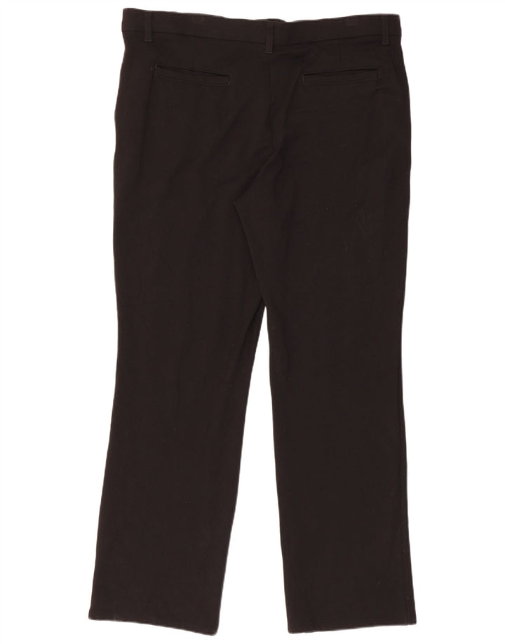 Lee Mens Straight Chino Trousers W40 L31 Black Rayon