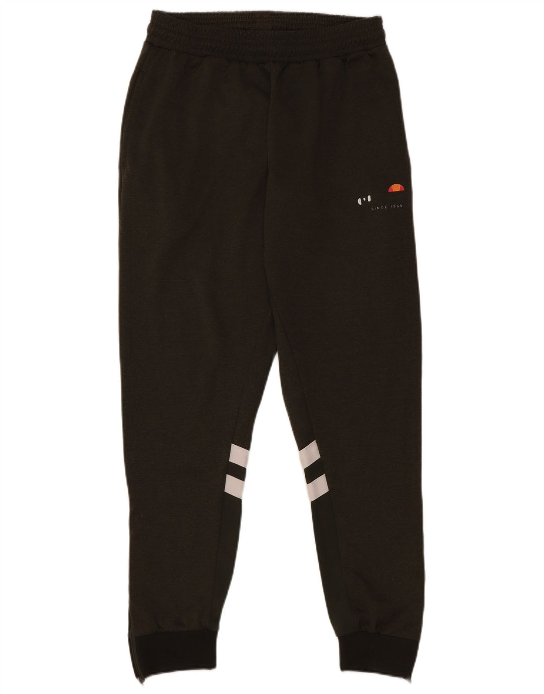 ELLESSE Mens Tracksuit Trousers Joggers Small  Khaki Colourblock Polyester