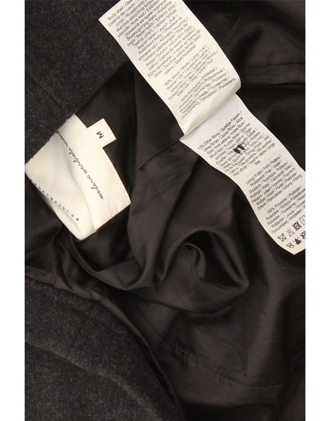 Jack & Jones férfi felsőkabát UK 38 közepes fekete gyapjú