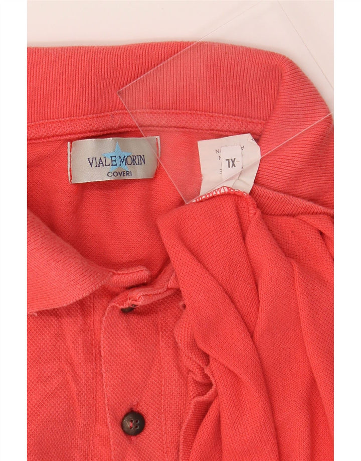 COVERI Mens Polo Shirt XL Red Cotton Vintage Coveri and Second-Hand Coveri from Messina Hembry 
