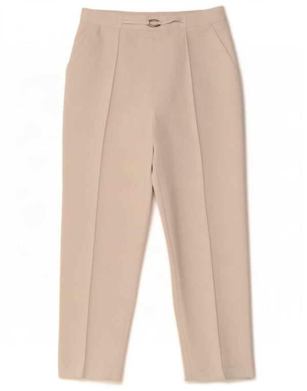 Marks & Spencer Womens Straight Casual Trousers UK 8 Small W26 L25 White