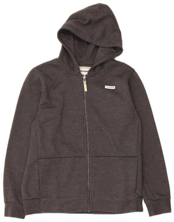 Converse Kapuzenpullover mit Reißverschluss für Jungen, 13–14 Jahre, XL, grau, Polyester
