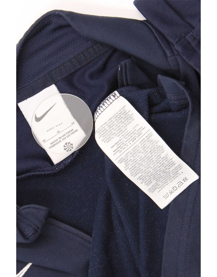 Haut de survêtement Nike Dri Fit pour homme, bleu marine moyen, color block