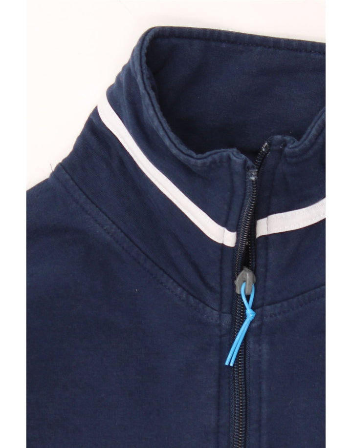 ELLESSE Womens Tracksuit Top Jacket UK 10 Small Navy Blue Colourblock Vintage Ellesse and Second-Hand Ellesse from Messina Hembry 