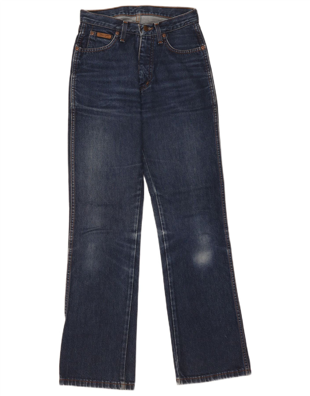 Wrangler Mens Bootcut Jeans W28 L32 Navy Blue Cotton