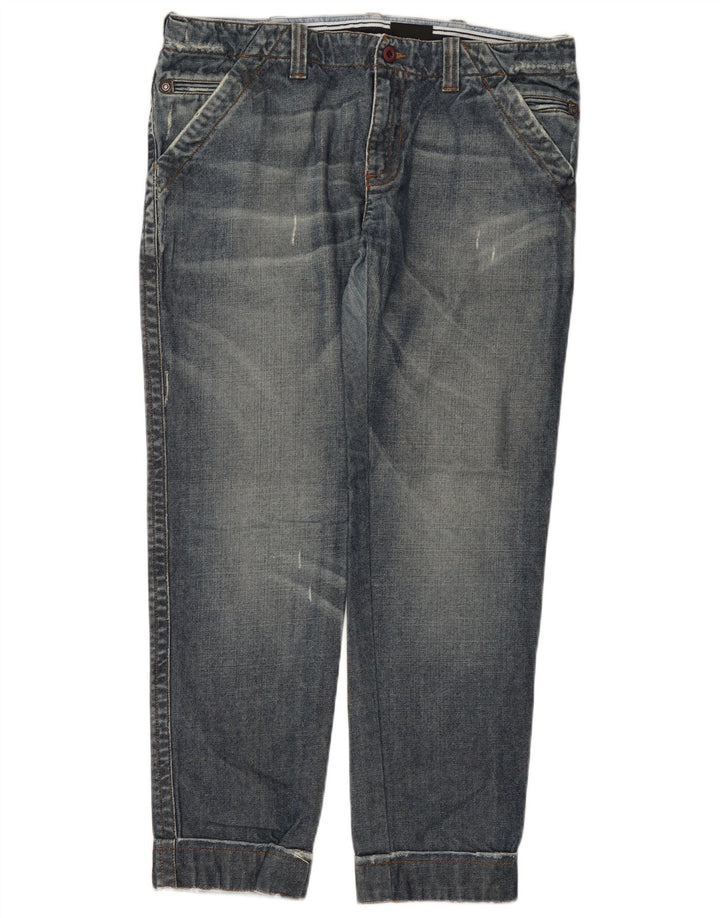 Calvin Klein Mens Straight Jeans W36 L29 Blue Tencel