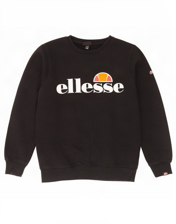 Felpa grafica da bambino Ellesse, 12-13 anni, in cotone nero