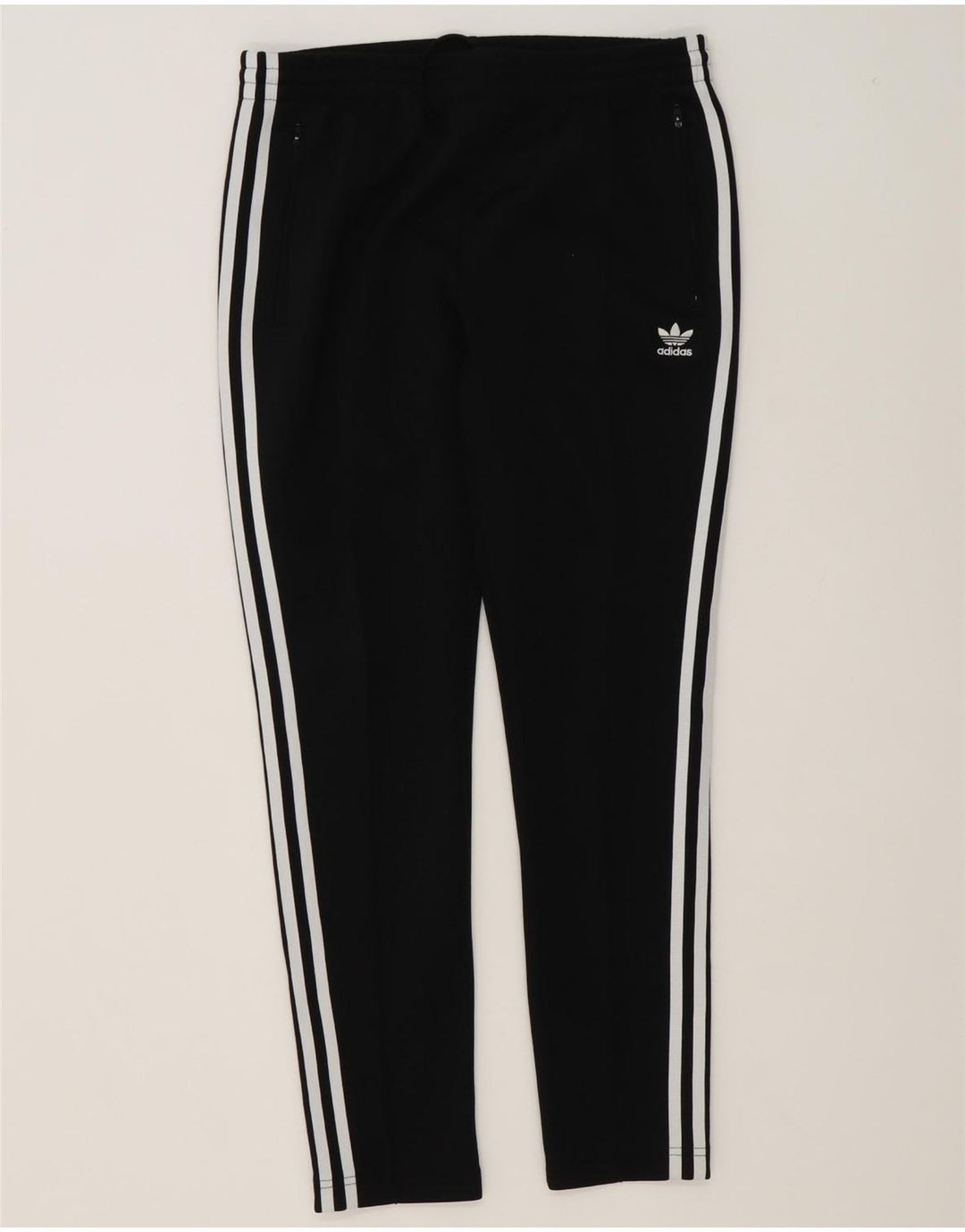 Adidas Pantalones de chándal para mujer UK 12 Medium Negro Poliéster