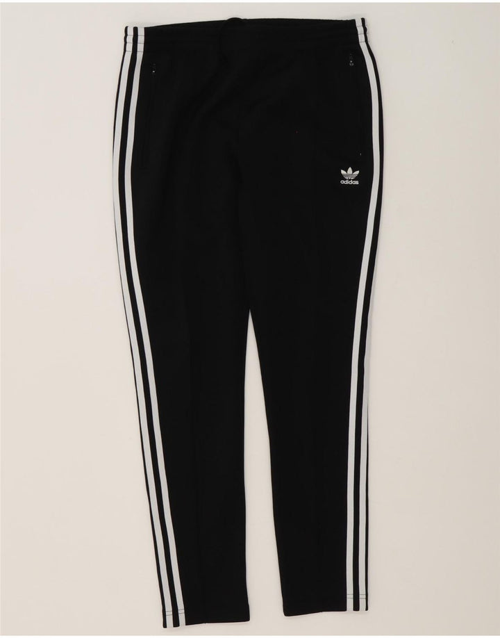 Adidas Pantalones de chándal para mujer UK 12 Medium Negro Poliéster
