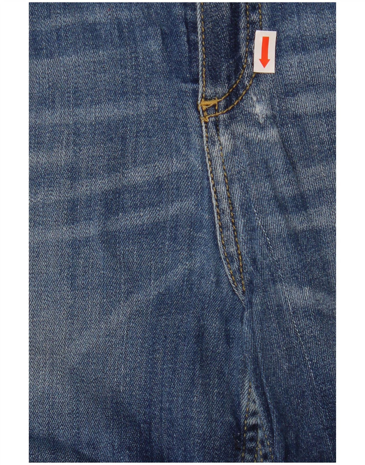 MASSIMO DUTTI Pantaloncini di jeans da donna W32 Large Blu Cotone