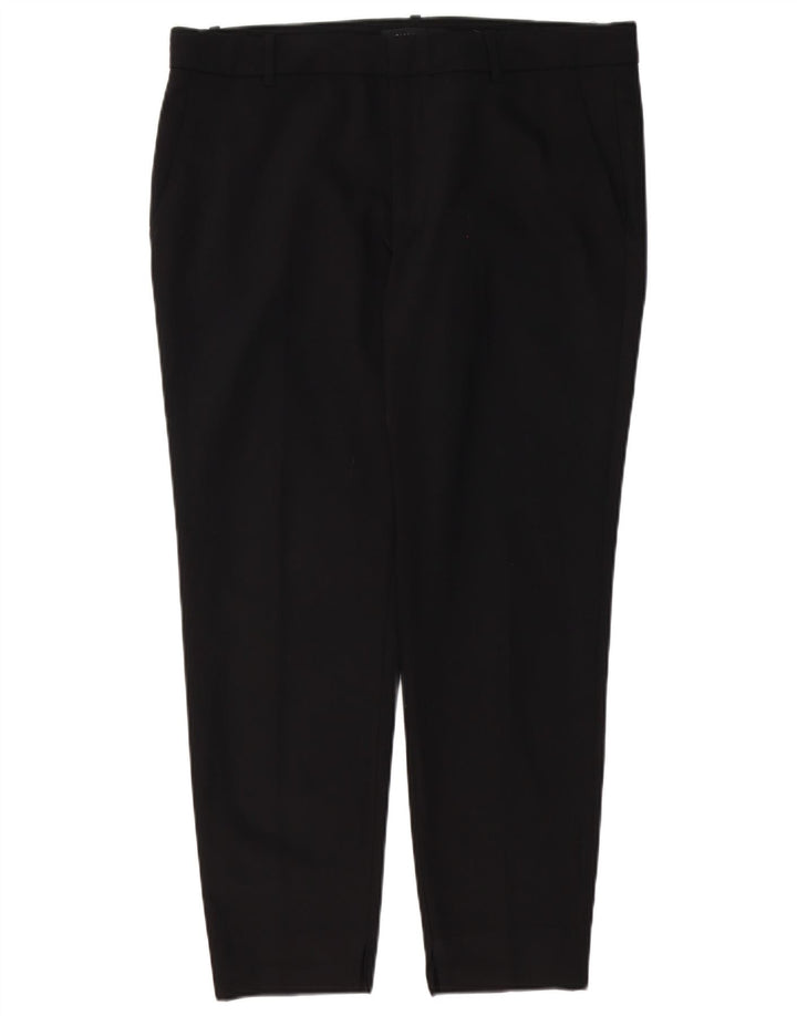 Pantaloni chino slim da donna Zara XL W32 L26 poliestere nero