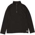 REEBOK Womens Zip Neck Pullover Tracksuit Top UK 16/18 XL Black Polyester Vintage Reebok and Second-Hand Reebok from Messina Hembry 