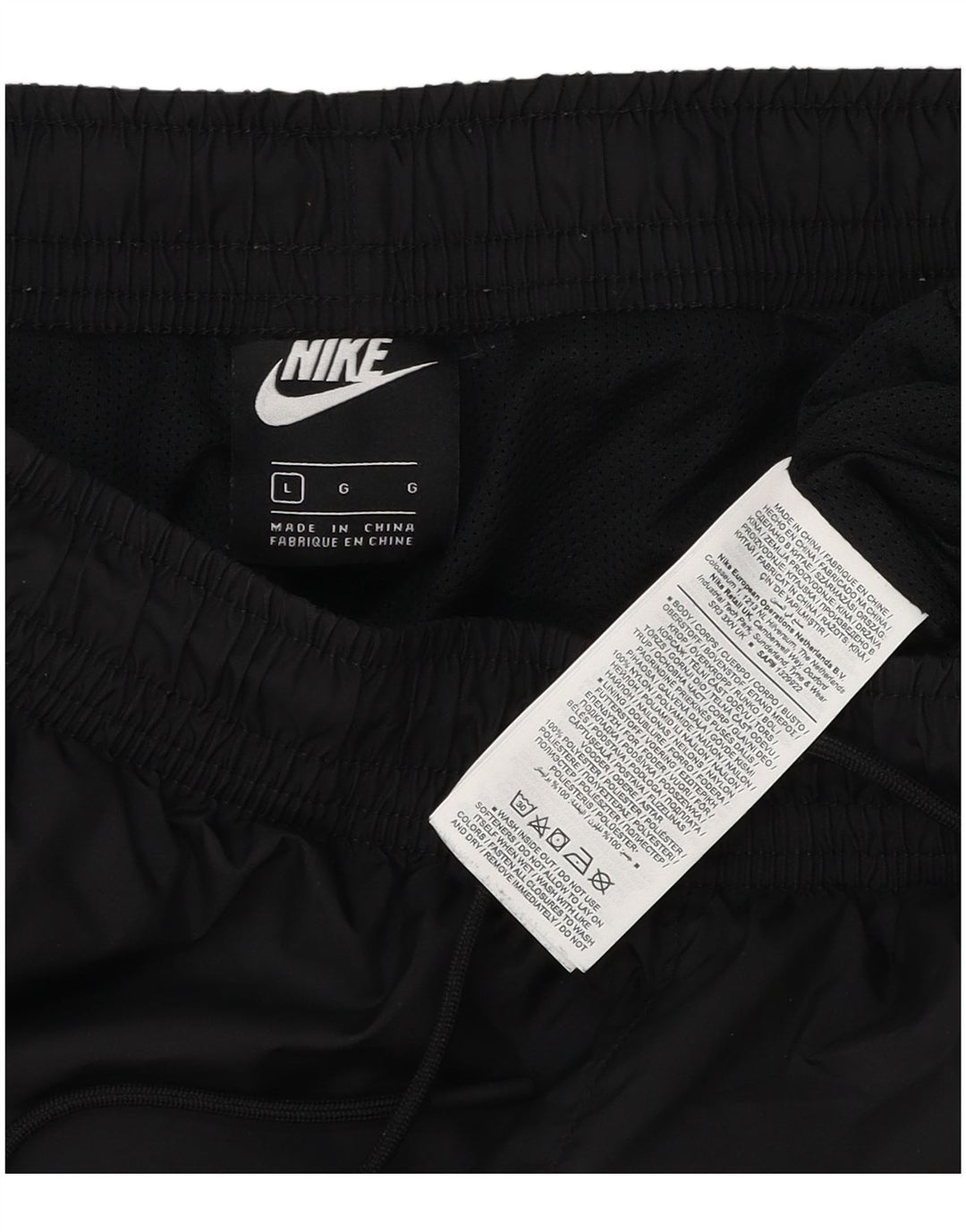 Nike træningsdragt bukser til mænd, joggers, store sorte polyester