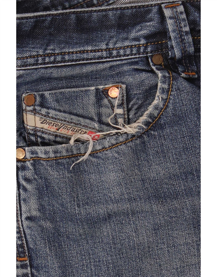 Diesel Mens Denim Shorts W34 Large Blue Cotton