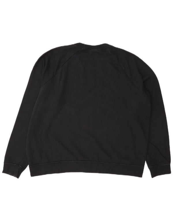 Nike Dame Loose Fit Sweatshirt Jumper UK 18 XL Sort Bomuld