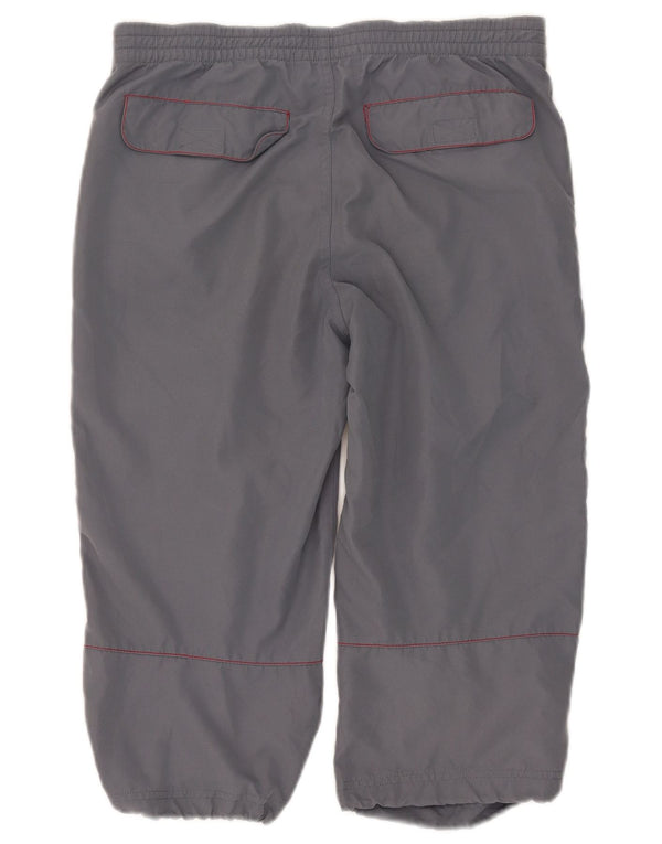 Kappa Mens Capri Trousers Small W29 L18 Grey Polyester