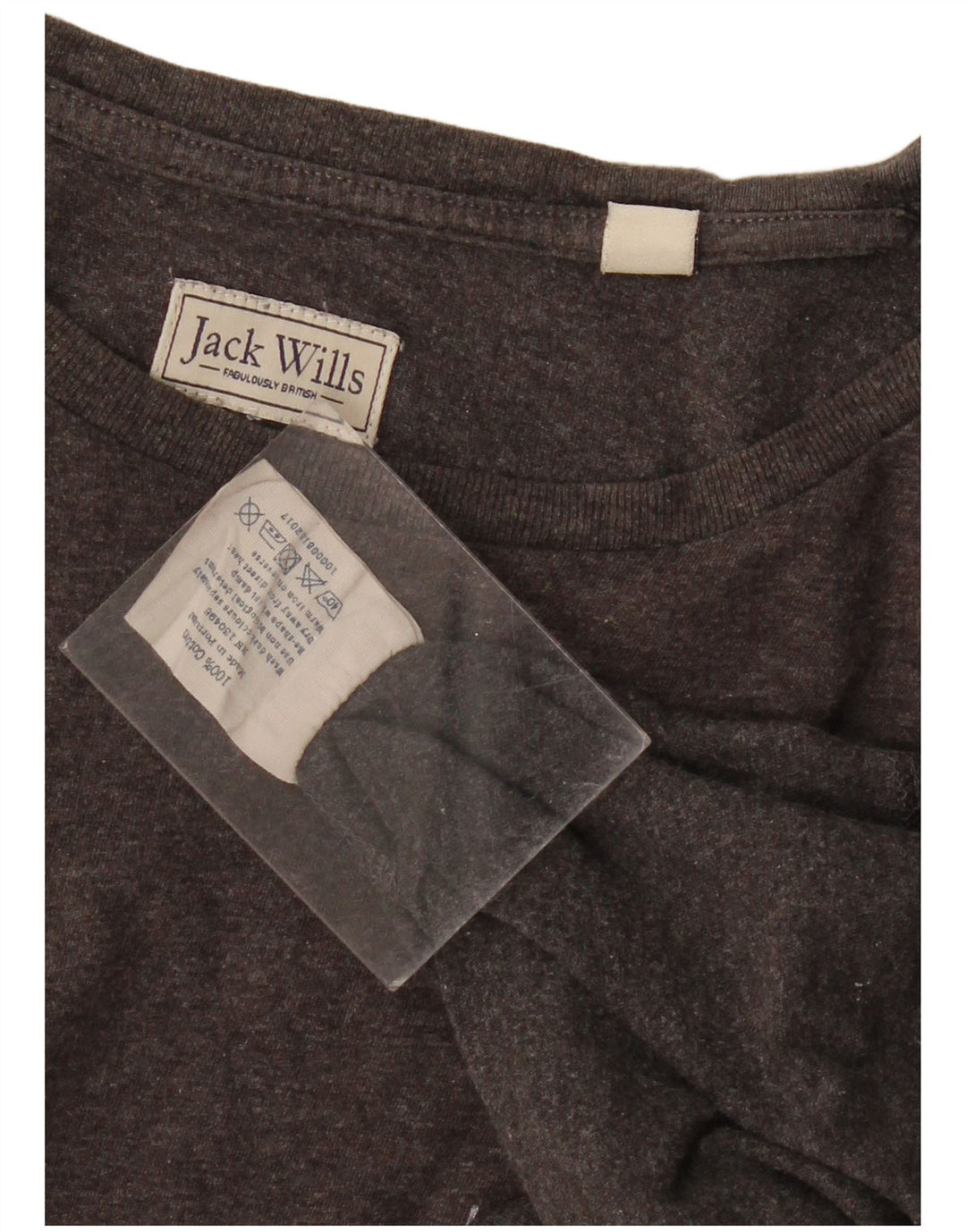 JACK WILLS Mens T-Shirt Top Medium Grey Cotton