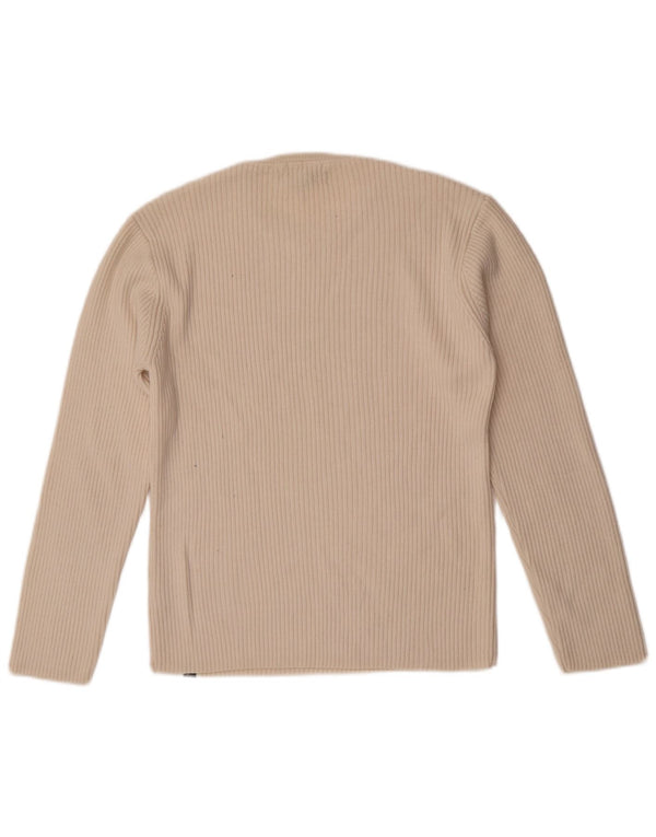 Guess Γυναικείο πουλόβερ με λαιμόκοψη UK 18 XL Off White Μαλλί Merino