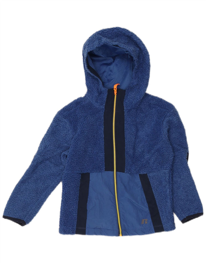 RUSSELL ATHLETIC Veste Polaire Garçon 7-8 Ans Bleu Moyen Colourblock