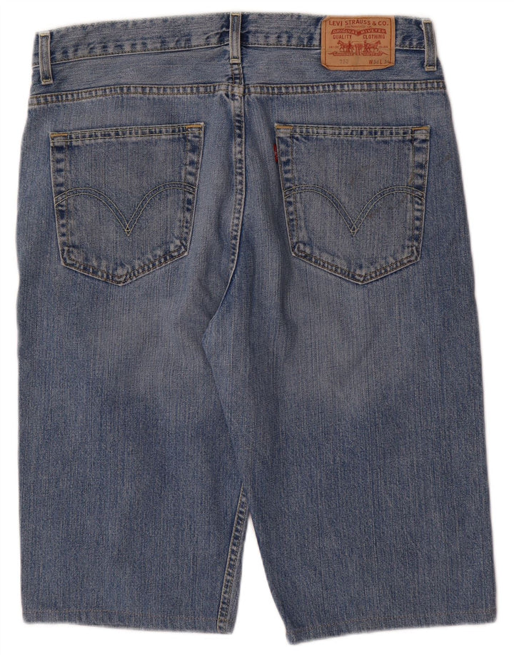 Levi's Mens 752 Denim Shorts W36 Large Blue Cotton