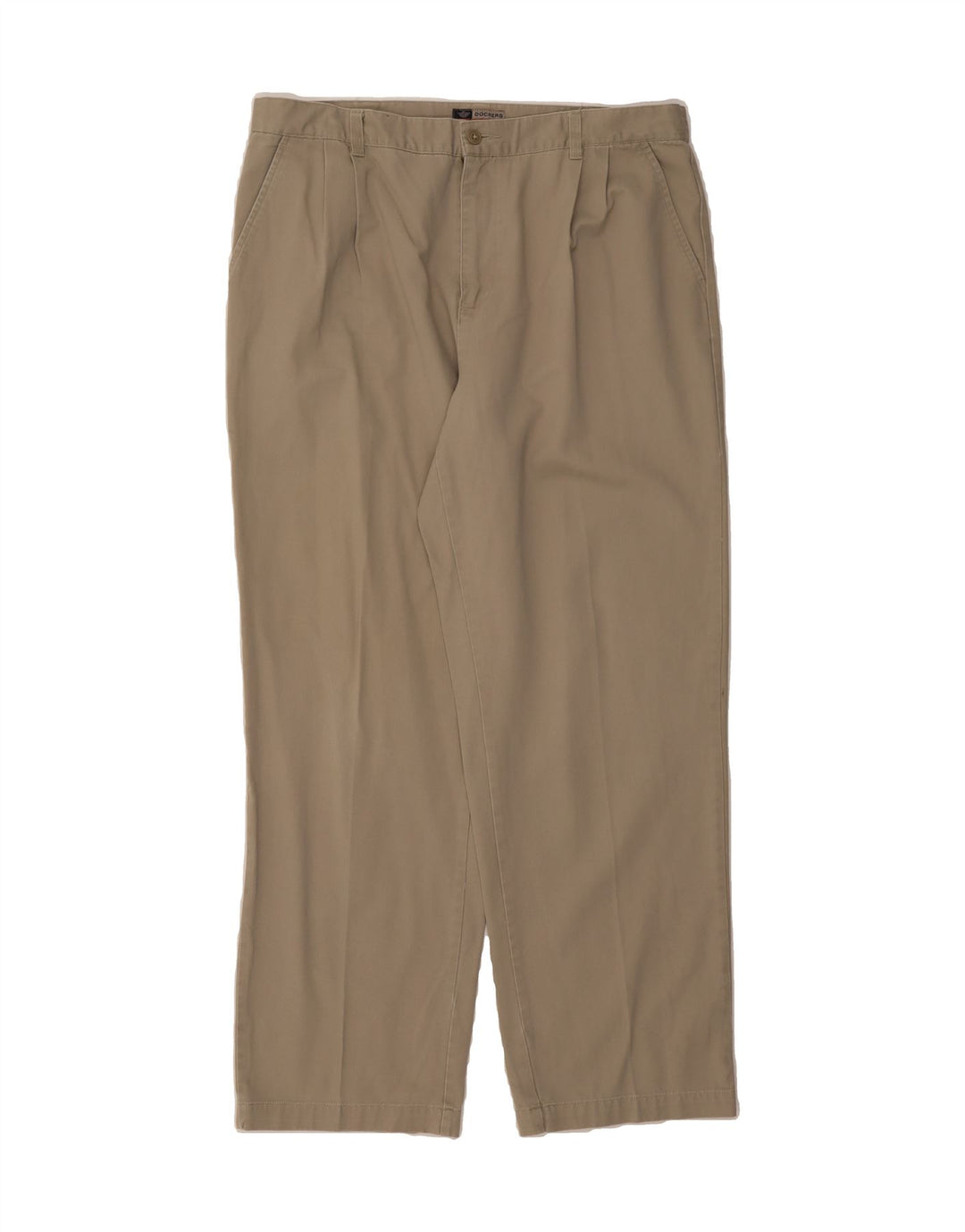 DOCKERS Mens Straight Chino Trousers W36 L29 Brown Cotton Vintage Dockers and Second-Hand Dockers from Messina Hembry 