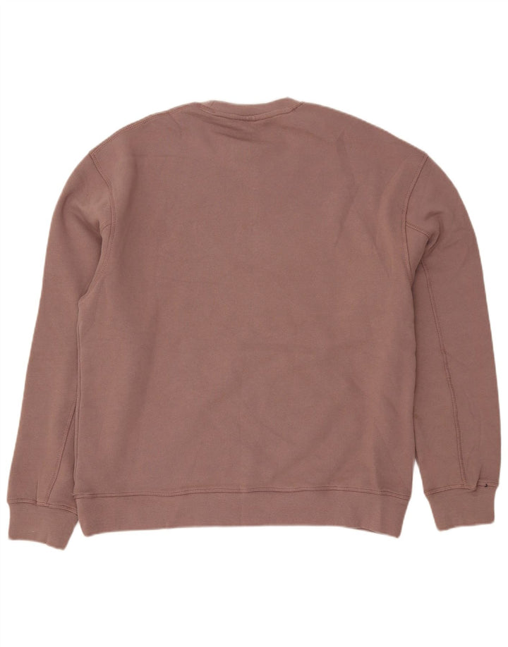 TOPSHOP Dame Oversized Sweatshirt Jumper UK 14 Medium Pink Bomuld