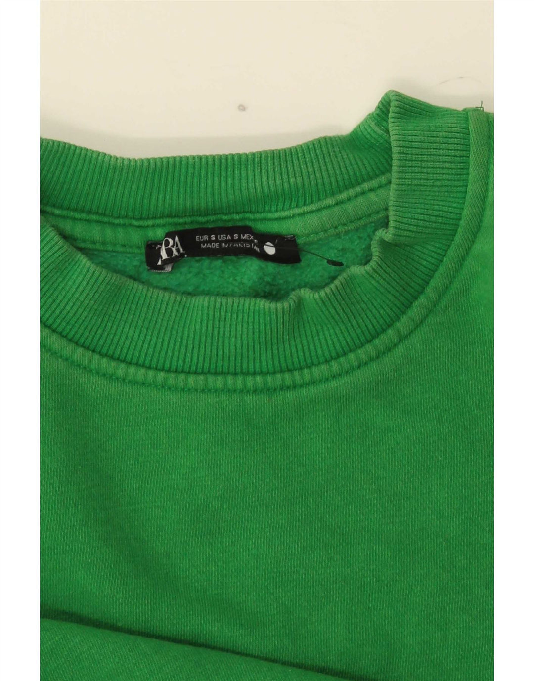 Zara Womens Sweatshirt Jumper UK 10 Small Green