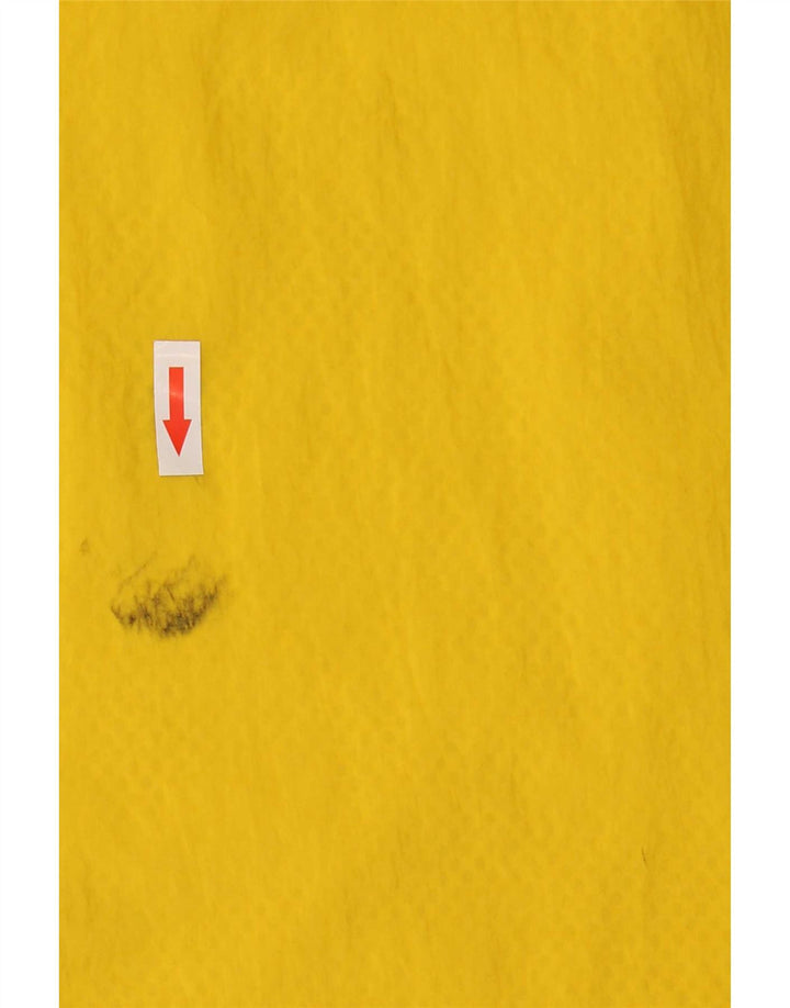 Adidas Veste de pluie à capuche pour homme UK 36 Petit nylon jaune