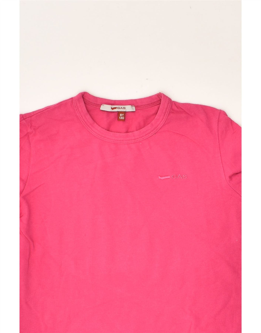 GAS Girls Top Long Sleeve 7-8 Years Pink Cotton | Vintage Gas | Thrift | Second-Hand Gas | Used Clothing | Messina Hembry 