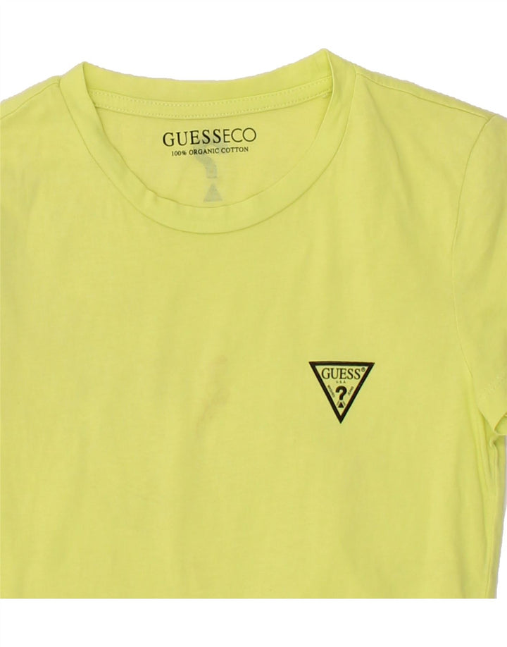GUESS Womens T-Shirt Top UK 8 Small Green Vintage Guess and Second-Hand Guess from Messina Hembry 