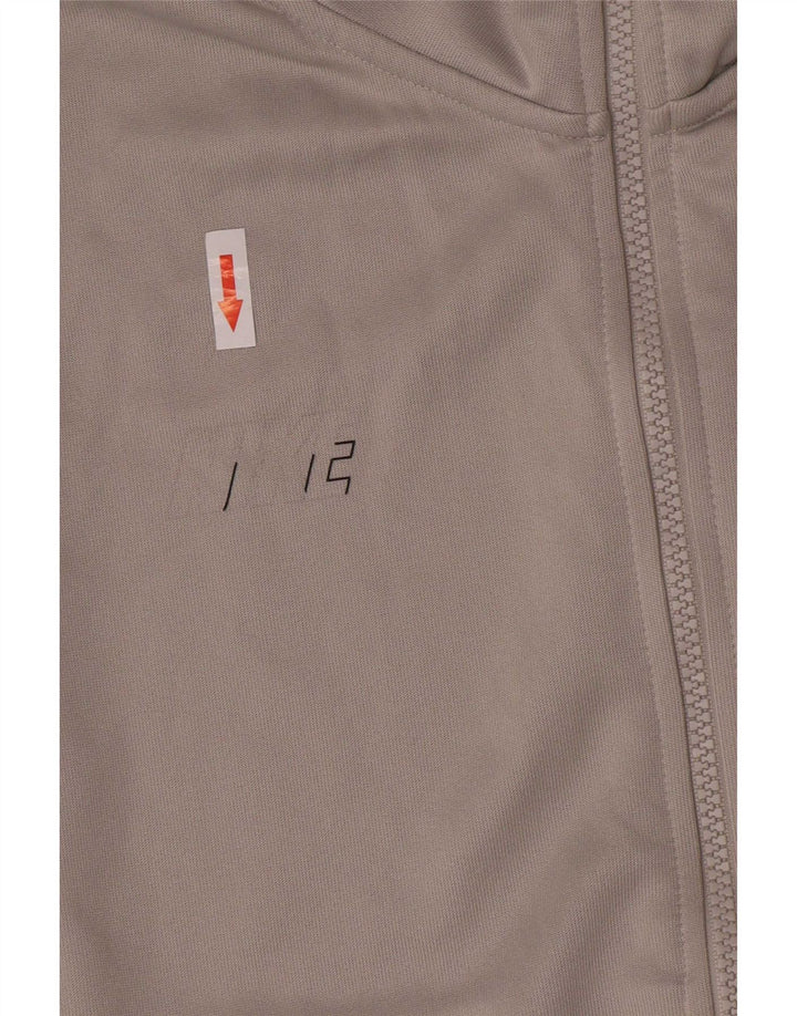 Giacca da tuta da uomo Nike in poliestere color block grigio medio