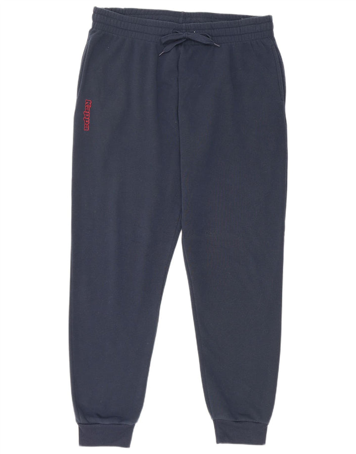 Kappa Mens Tracksuit Trousers Joggers 2XL  Navy Blue Polyester