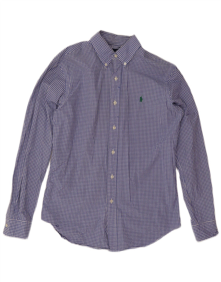 Ralph Lauren Chemise Slim Fit Homme Bleu Moyen Vichy Coton