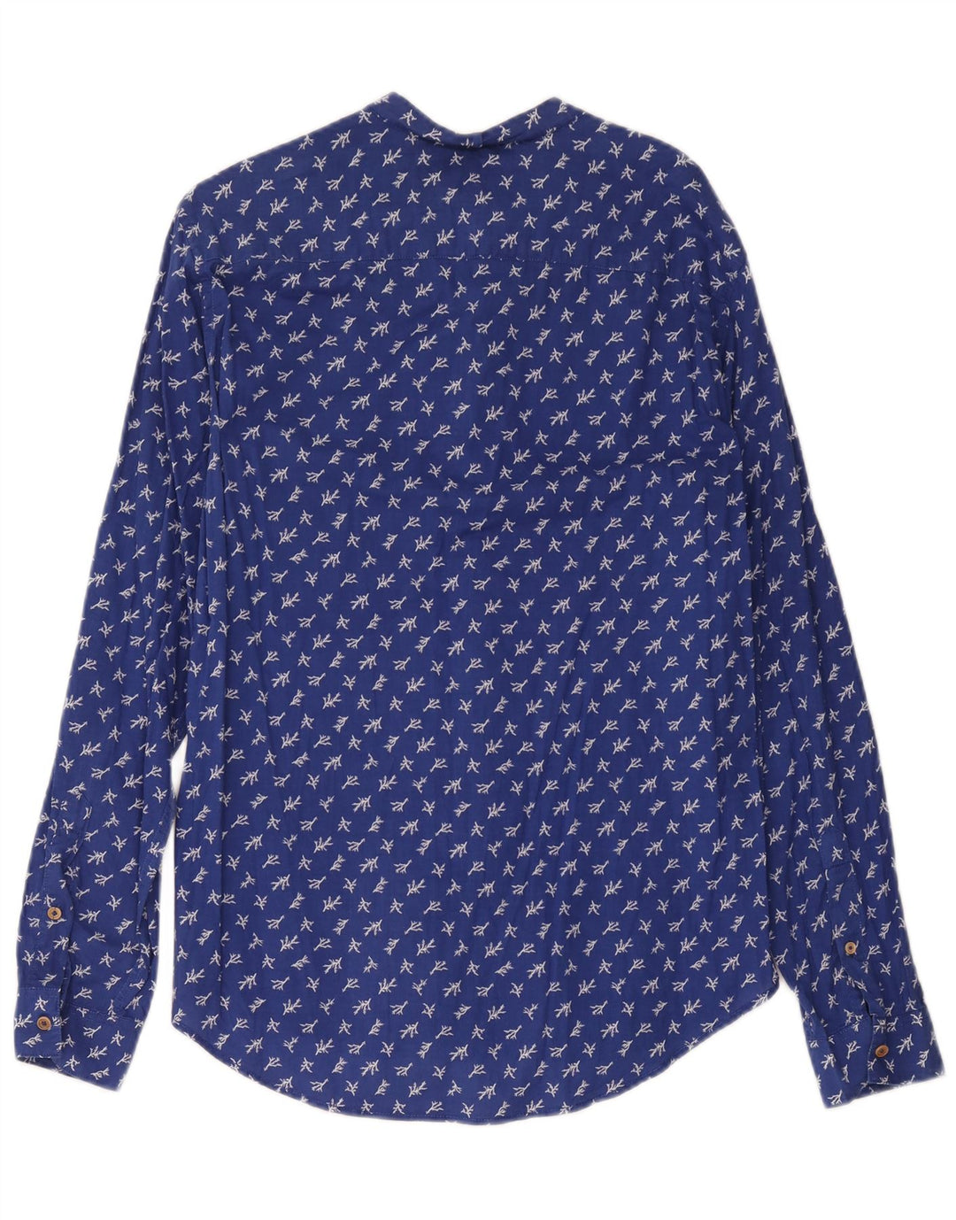 Benetton Chemise Homme XS Bleu Floral
