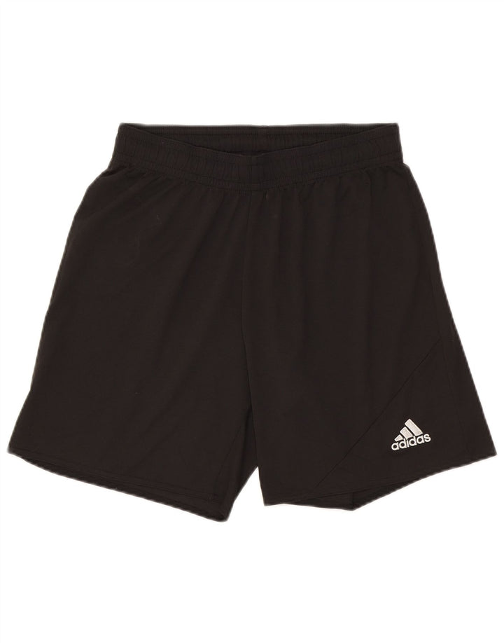 Мужские спортивные шорты Adidas Climalite, средний черный полиэстер