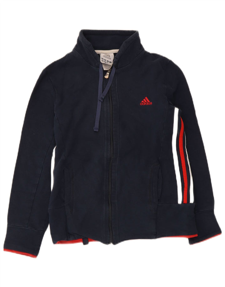 Giacca da ginnastica Adidas da ragazzo vestibilità regolare 9-10 anni piccola blu navy