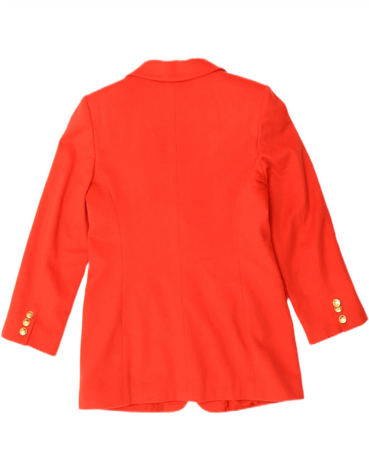 LUISA SPAGNOLI Womens 3 Button Blazer Jacket IT 44 Medium Red Wool Vintage Luisa Spagnoli and Second-Hand Luisa Spagnoli from Messina Hembry 