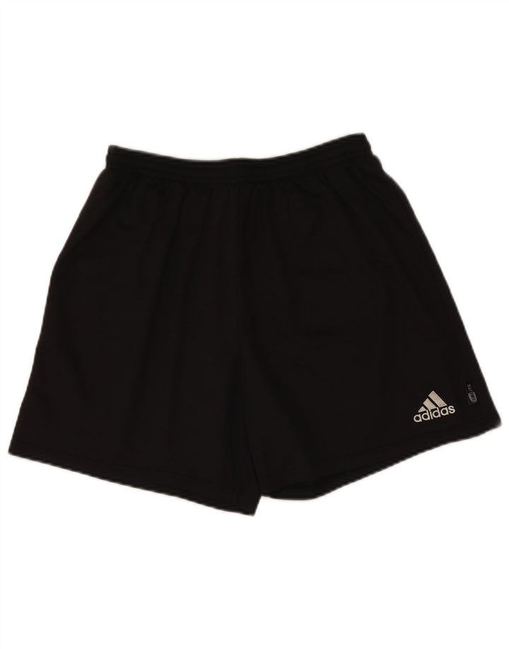 Pantaloncini sportivi Adidas Climalite da uomo grandi in poliestere nero