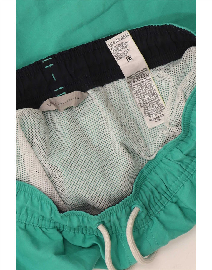 Shorts de natação masculino Marks & Spencer poliéster verde médio