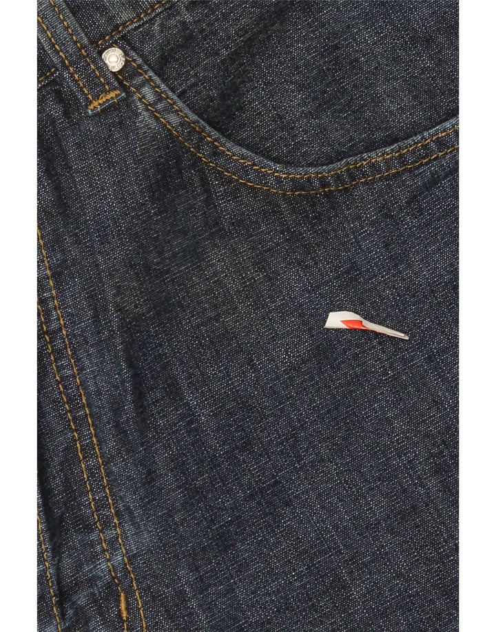 Lacoste Mens Straight Jeans Size 42 Medium W32 L28 Navy Blue Cotton