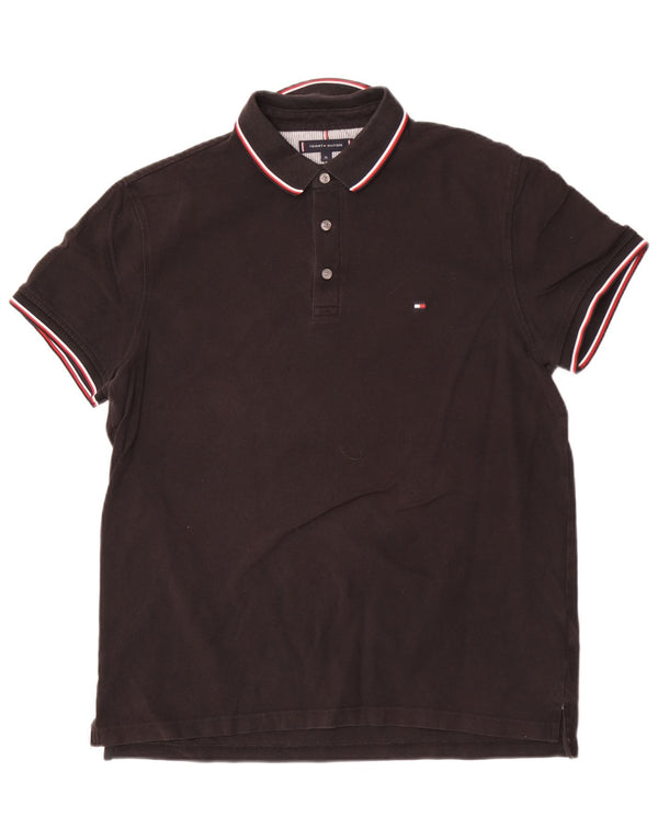 Tommy Hilfiger Polo Slim Fit XL Coton Noir Homme