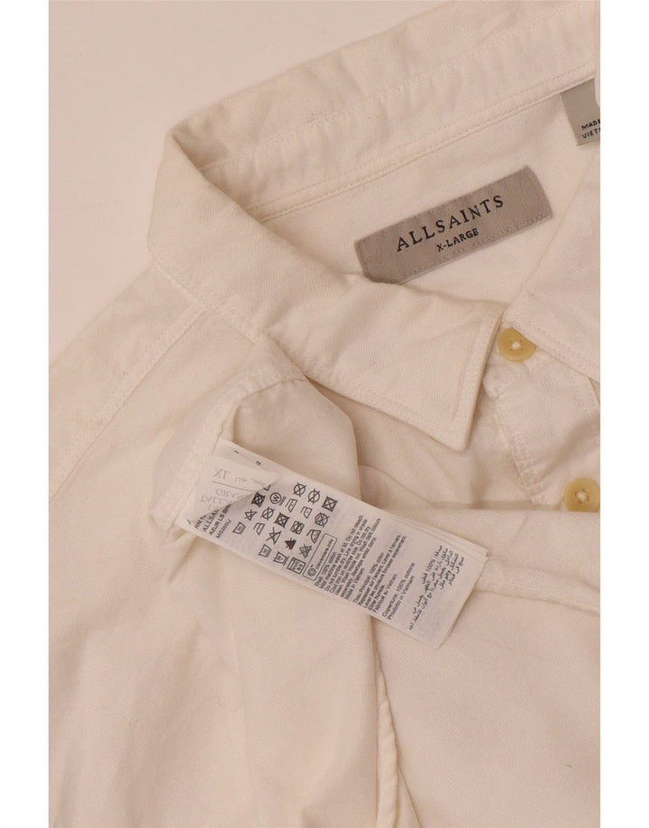 Camicia da uomo ALL SAINTS XL in cotone bianco