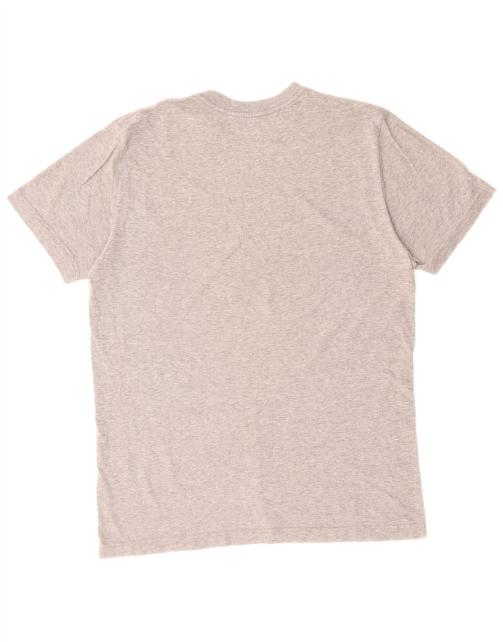 Nike Herre Regular Fit Grafisk T-shirt Top Medium Grey Flecked Bomuld