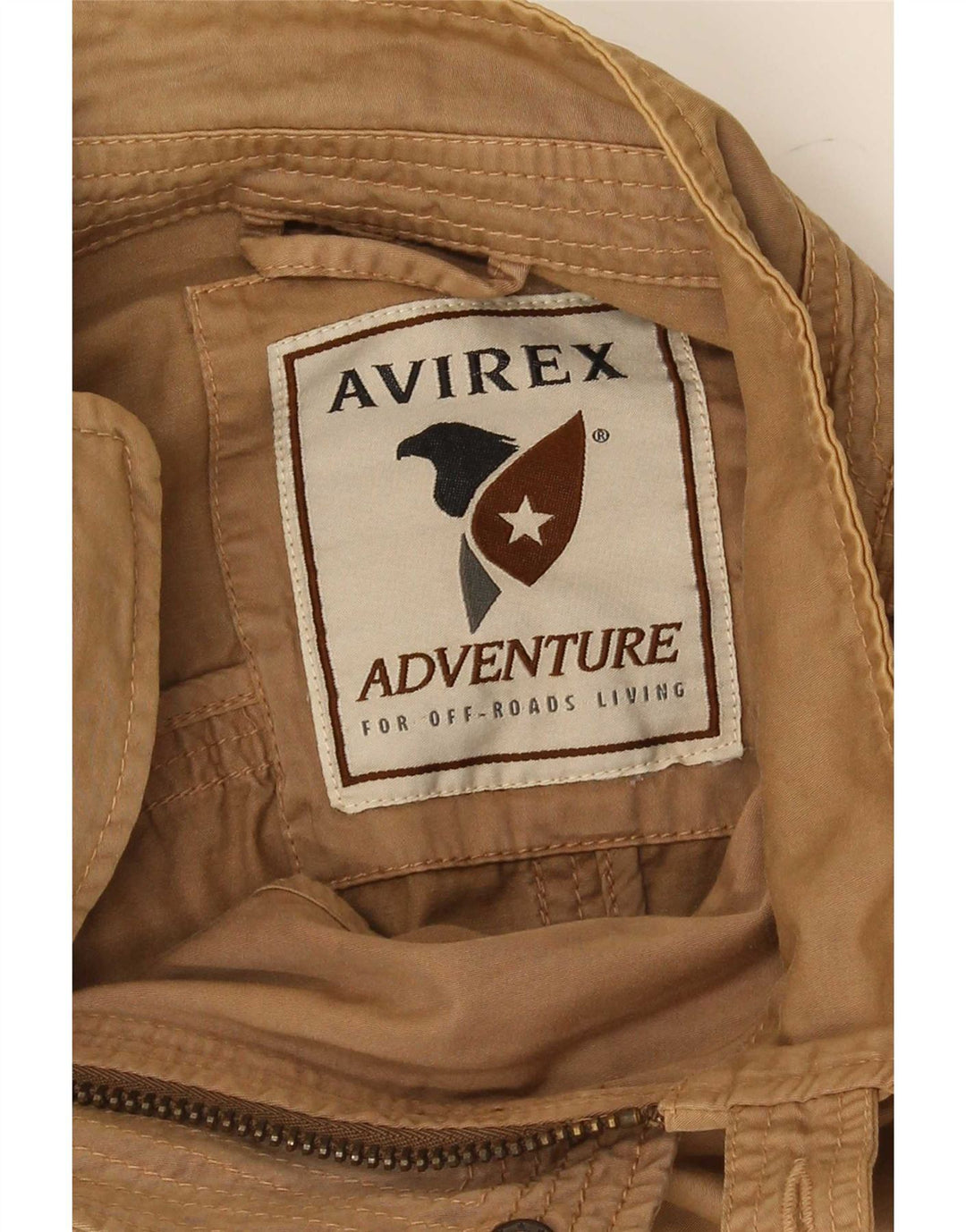 Avirex Herren Bomberjacke UK 46 2XL Braune Baumwolle