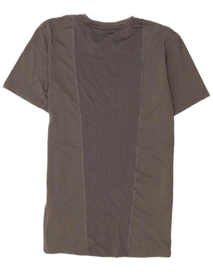 Camiseta masculina Adidas grande poliéster cinza